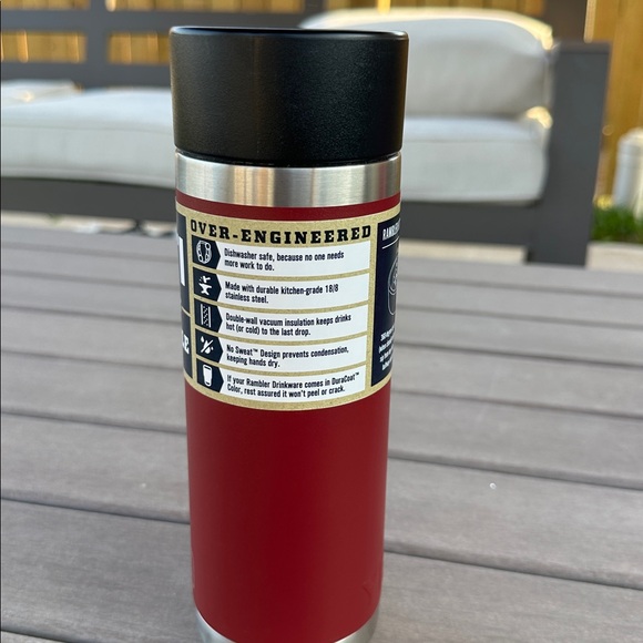 YETI Rambler 18oz Bottle - Maroon and Black - Picture 2 of 10